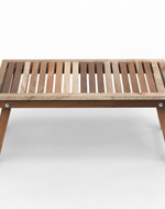 Bloomart Phelan Foldable Teak Wood Coffee Table ( Teak Finish )