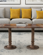Bloomart Sculpte Hand Carved Solid Wood Coffee Table