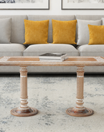 Bloomart Sculpte Hand Carved Solid Wood Coffee Table