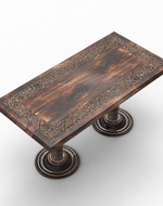 Bloomart Sculpte Hand Carved Solid Wood Coffee Table