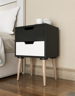 Look Bedside Table with Two Drawers
