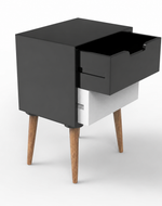 Look Bedside Table with Two Drawers