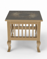 Bloomart Mango Wood Handmade Carving Classic Side Table for Living Room