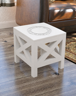 Handcrafted Wooden Square End Table