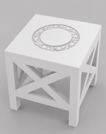 Handcrafted Wooden Square End Table