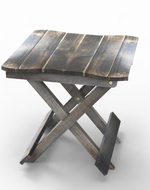 Bloomart Handmade Design Folding Mango Wood End Table For Living Room