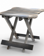 Bloomart Handmade Design Folding Mango Wood End Table For Living Room