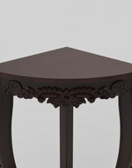 Bloomart Seizure Hand Carved Antique Acacia Wood Corner End Table