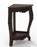 Bloomart Seizure Hand Carved Antique Acacia Wood Corner End Table