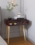 Estrella Wooden Bedside Table With Storage Drawer Nightstand