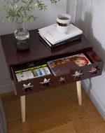 Estrella Wooden Bedside Table With Storage Drawer Nightstand