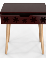 Estrella Wooden Bedside Table With Storage Drawer Nightstand