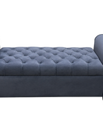 Bloomart Zamansız Button Tufted Design Premium Wood 2 Seater Storage Bench (Dark Grey)
