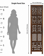Solid Wood Room Divider  (2 Panels)