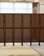 Wooden Rectangular Shape Premium Solid Wood Room Divider ( Brown )