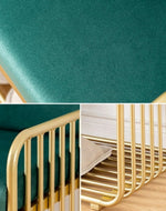 Vermount Solid Metal Bench Shoe Rack in Golden Finish.