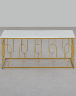 Bloomart Upgroo Stylish Coffee Table with Marble-Like Finish for Living Room Décor