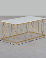 Bloomart Upgroo Stylish Coffee Table with Marble-Like Finish for Living Room Décor