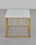 Bloomart Upgroo Stylish Coffee Table with Marble-Like Finish for Living Room Décor