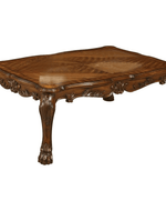 Bloomart Sallow Hand Carved Modern Teak Wood Rectangle Coffee Table