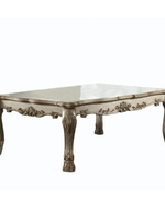 Bloomart Sallow Hand Carved Modern Teak Wood Rectangle Coffee Table