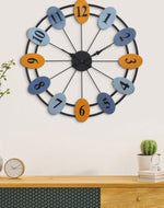 Colorfull Oval Circle Wall Clock