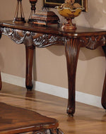 Furzy Hand Carved Teak Wood Console Table Royal Beautiful Design, Luxurious Home Decor for Living Room or Entryway