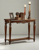 Wooden Mzzy Hand Carved Teak Wood Console Table Royal Beautiful Design, Luxurious Home Decor for Living Room or Entryway