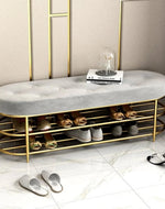 Contemporary shoe storage bench