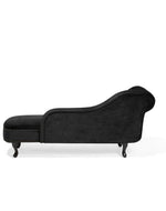 Bloomart Alfiler Tufted Modernize Solid Wood Couch Chaise Lounge ( Black )