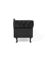 Bloomart Alfiler Tufted Modernize Solid Wood Couch Chaise Lounge ( Black )