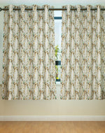 Fabrahome Light Filtering 4.5 Ft Holland Fabric Window Curtain ( Mustard ) - Bloomart