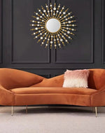 Curved 3-Seater Chaise Lounge Sofa