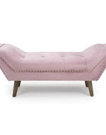 Bloomart Button Tufted Loto Modernize Solid Wood Couch Chaise Lounge - Bloomart