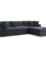 Bloomart Modernize Relleno L-Shape 4 Piece Sectional Sofa Set