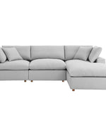 Bloomart Modernize Relleno L-Shape 4 Piece Sectional Sofa Set - Bloomart