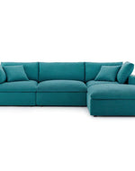 Bloomart Modernize Relleno L-Shape 4 Piece Sectional Sofa Set