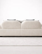 Bloomart ELARA Ribbed Boucle 3-Seater Sofa – Modern Curved Designer Couch for Luxury Living Rooms