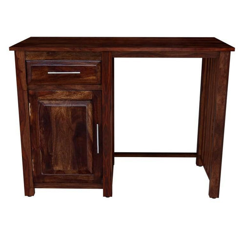Bloomart Ambo Modern Sheesham Wood Storage Study Table with 1 Drawer and 1 Door