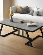 Bloomart Klyvorn Stylish Rectangular Coffee Table with Marble-Like Finish Modern & Elegant for Living Room Décor