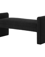 Bloomart Soft Hropzy Boucle Upholstered Armrest Entryway Ottoman Bench