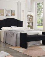 Bloomart Soft Hropzy Boucle Upholstered Armrest Entryway Ottoman Bench