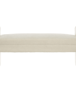 Bloomart Soft Hropzy Boucle Upholstered Armrest Entryway Ottoman Bench