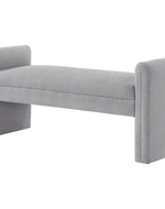 Bloomart Soft Hropzy Boucle Upholstered Armrest Entryway Ottoman Bench