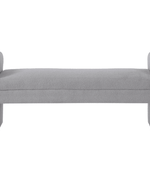 Bloomart Soft Hropzy Boucle Upholstered Armrest Entryway Ottoman Bench