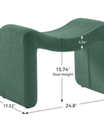 Bloomart Welcova Modern Stylish Design Vanity Entryway Ottoman Footrest with Padded Seat for Living Room, Bedroom