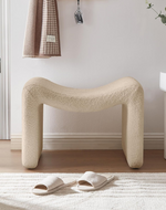 Bloomart Welcova Modern Stylish Design Vanity Entryway Ottoman Footrest with Padded Seat for Living Room, Bedroom