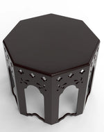 Bloomart Bagnio MDF Wood Octagonal Shape End Table In Walnut Finish