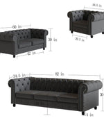 Chesterfield Destro Premium Living Room Sofa Set