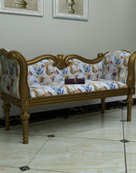 Handicraft Wooden Settee Living Room Couch Sofa ( 2 Seater ) - Bloomart